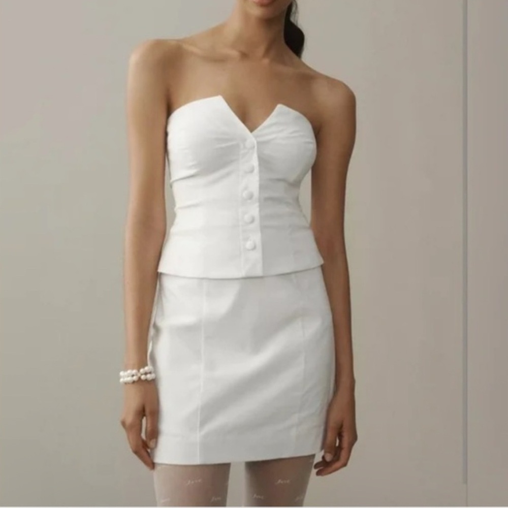 EUC Anthropologie BDHLN Anthropologie Strapless Vest Mini Dress Lrg